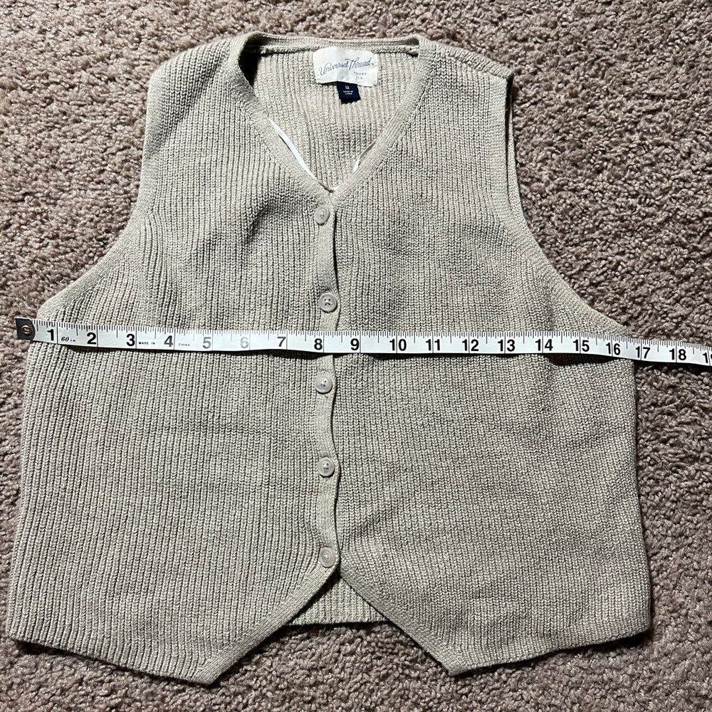 Beige Sweater Vest